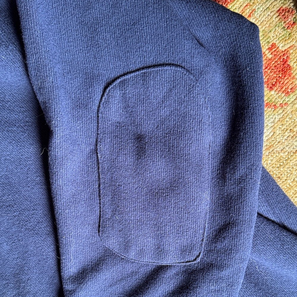 REI Men's Navy Zip-Up Sweater - Picture 3 of 7